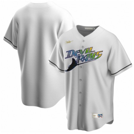 Men's Tampa Bay Devil Rays White Cooperstown Jersey