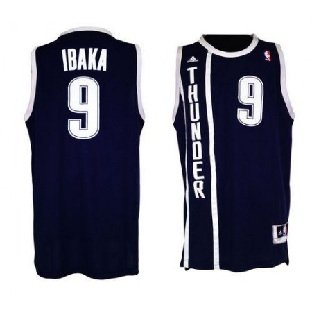 Thunder #9 Serge Ibaka Blue Alternate Stitched NBA Jersey