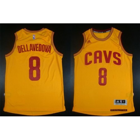 Revolution 30 Cavaliers #8 Matthew Dellavedova Gold Stitched NBA Jersey