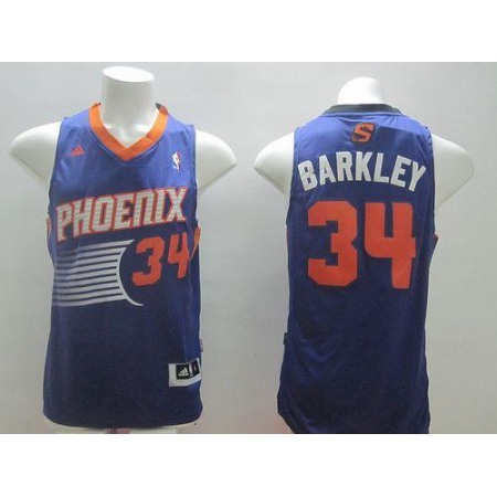 Revolution 30 Suns #34 Charles Barkley Purple Stitched NBA Jersey