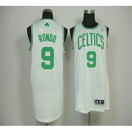 Celtics #9 Rajon Rondo White Revolution 30 Stitched NBA Jersey