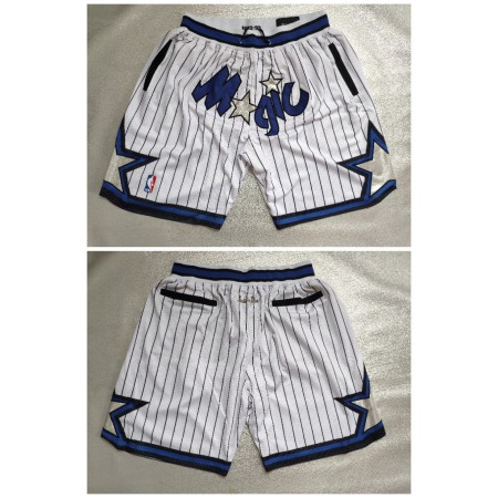 Men's Orlando Magic White Shorts( Run Small)