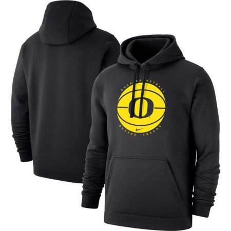 Men's Oregon Ducks Black Basketball Pullover Hoodie