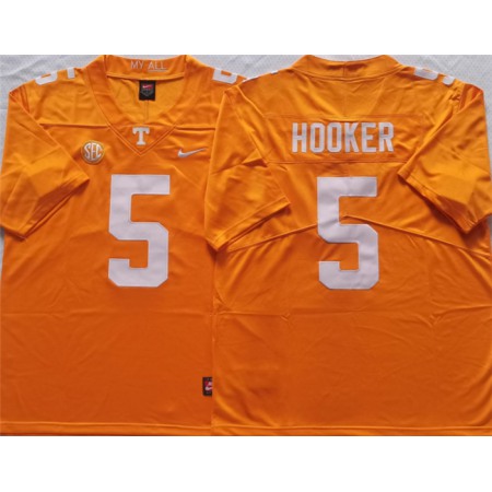 Tennessee Volunteers #5 HOOKER Orange Stitched Jersey