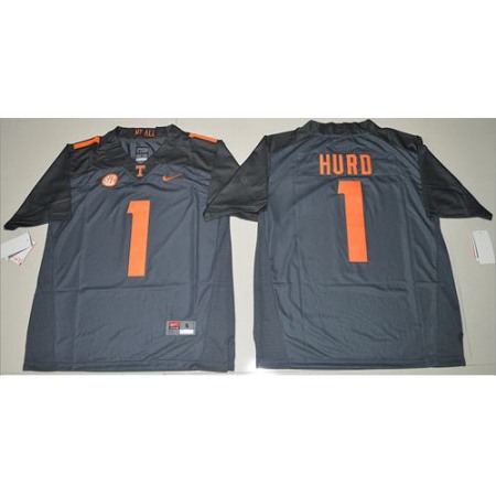 Vols #1 Jalen Hurd Grey Limited Stitched NCAA Jersey