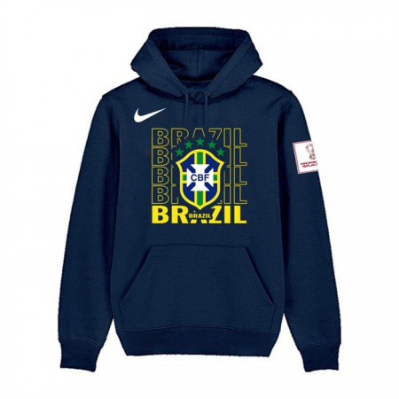 Men's Brazil FIFA World Cup Soccer Hoodie Black