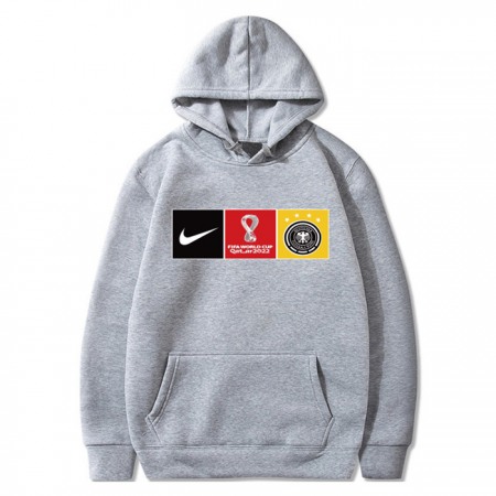 Men's Germany World Cup Soccer Hoodie Grey