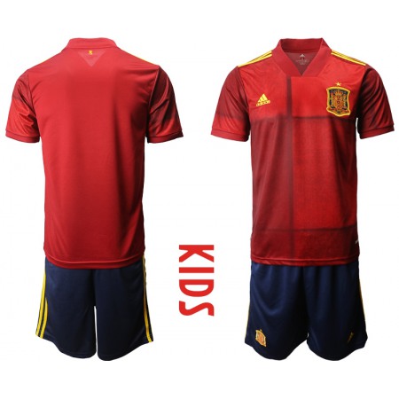 Spain Blank Home Kid Soccer Country Jersey