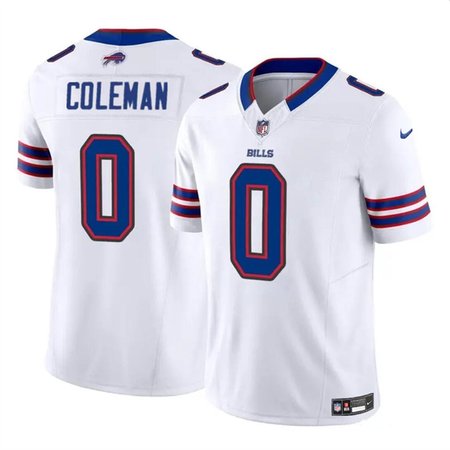 Youth Buffalo Bills #0 Keon Coleman White 2024 Draft F.U.S.E. Vapor Untouchable Limited Stitched Football Jersey