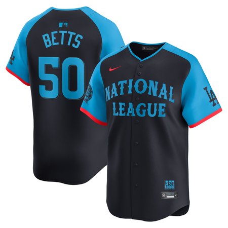 Men's National League Mookie Betts Nike Navy 2024 MLB All-Star Game Limited Player Jersey