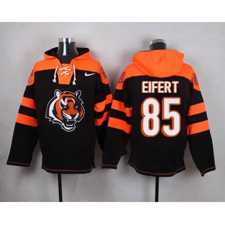 Nike Bengals #85 Tyler Eifert Black Player Pullover NFL Hoodie