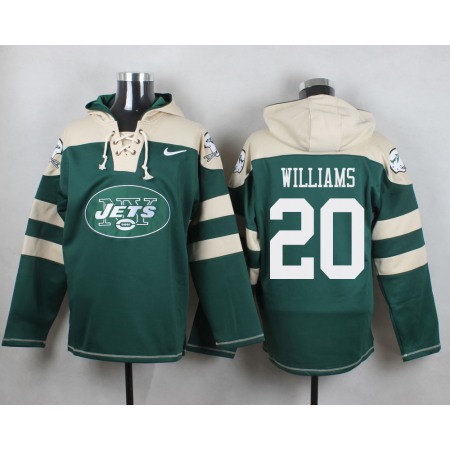 Nike Jets #20 Marcus Williams Green Player Pullover NFL Hoodie