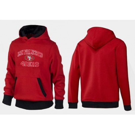 San Francisco 49ers Heart & Soul Pullover Hoodie Red & Black