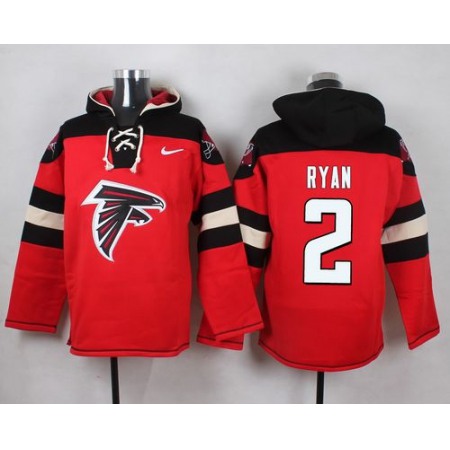 Nike Falcons #2 Matt Ryan Red Player Pullover NFL Hoodie