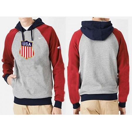 Olympic Team USA Pullover Hoodie Grey & Black