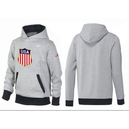 Olympic Team USA Pullover Hoodie Grey & Black