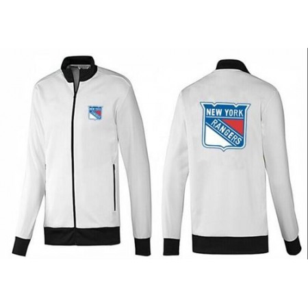 NHL New York Rangers Zip Jackets White-1