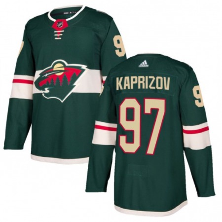 Men's Minnesota Wild #97 Kirill Kaprizov Green Stitched Jersey