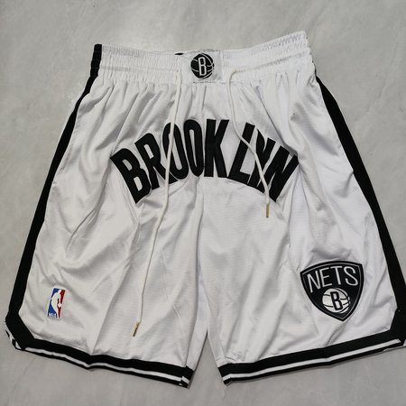 Brooklyn Nets White Shorts